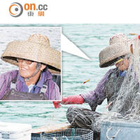漁民輝媽表示，魚網是漁民的搵食工具，過去曾多次遭潛水人士割錯網。
