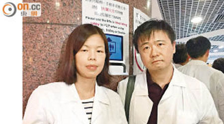 明愛醫院麻醉科張醫生(左)及廣華醫院外科黃醫生