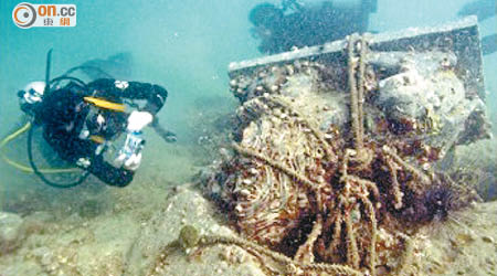 一群水下考古潛水愛好者○九年成立水下文化遺產小組。（水下文化遺產小組提供）