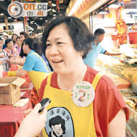 劉太稱在樂富街市賣海鮮二十五年，希望透過今次活動回饋街坊。