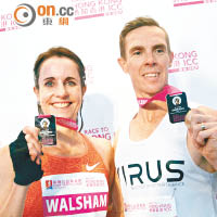 澳洲跑手Darren Wilson（右）及Suzy Walsham（左）包辦男、女子組冠軍。