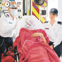事主譚珮瑩案發當日被淋腐液受傷送院。