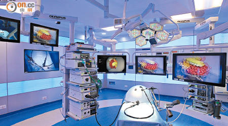 外科是東區醫院重點發展項目，微創外科培訓中心引入多種先進儀器。