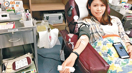負型血人士要隨時候命，被緊急招募前往捐血救人。（受訪者提供）