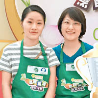 林太（右）與女兒組隊參賽家庭組，作品獲得優異菜式獎。(受訪者提供)