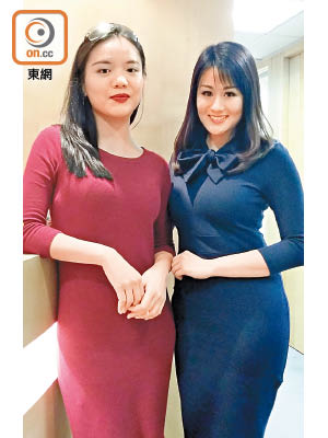 黃安娜（左）與陳家禎希望能在事業上有一番作為。（馮穎瑜攝）