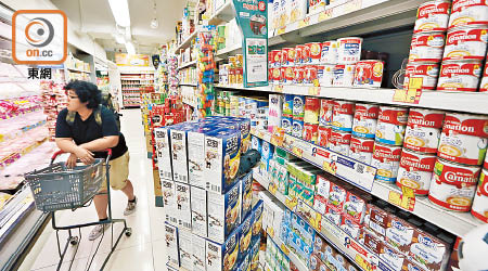去年有逾兩成超市貨品售價升幅高於通脹。