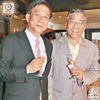 新光集團創辦人胡珠（右）與醫專會副主席鄭淇德一同力推可持續美食。