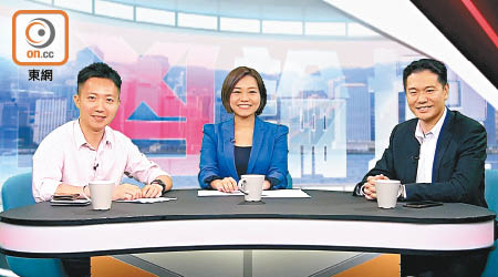李梓敬（左）與周浩鼎（右）出席「ontv東網電視」節目《正反論壇》，討論「女士之夜」爭議。