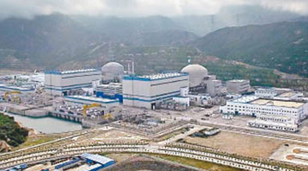 台山核電廠距離香港只有一百三十公里。（傳真社圖片）