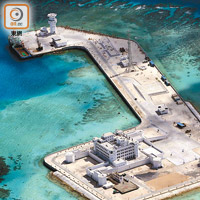 東門礁<br>東門礁建設工程接近完工。