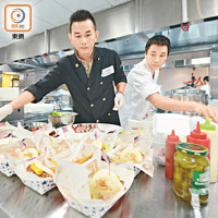 參賽者日前在中華廚藝學院炮製美食，爭取美食車資格。