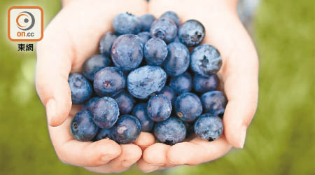 藍莓含豐富抗氧化物，多吃可增強記憶力。