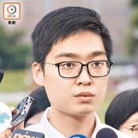 港獨人士陳浩天日前被拒參選立法會。（資料圖片）
