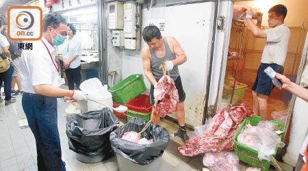 約一半被封豬肉的上榜肉檔獲查明根本沒購入涉事豬肉。（資料圖片）