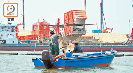 有漁民指香港口岸人工島附近水域近年魚獲大減。