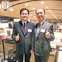 新上任嘅張明弘（左）及蔡宗昇（右）樂見台港交流日益密切。