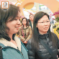 王小姐（右）說新年消費不會太計算。