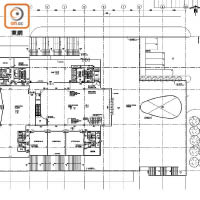 平面圖顯示，故宮館地下設大堂和售票處、導覽展廳、活動室、商店等。