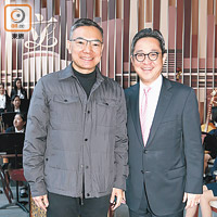 謝偉俊（左）及陳維安均曾被迫學習彈鋼琴。