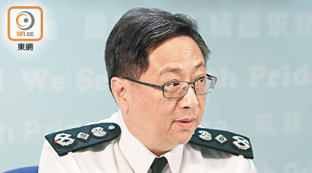 警務處長盧偉聰昨被指沒有披露警務人員犯案的全面情況。（陳章存攝）