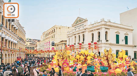 農曆新年黃金周期間共錄得九十三萬旅客人次到訪澳門。