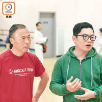 城大跆拳道隊一度被賽會取消資格，黃如榮（左）及陳逸昇（右）指出，經跆協協助後才能外出比賽。