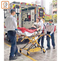 有病人需要由救護車轉送至博愛醫院治理。