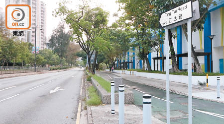 上月八日，十三歲女童在汀太路遭推跌非禮。（高潤榮攝）