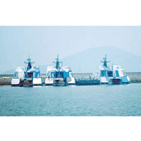 台山上川島基地駐有海軍導彈快艇。（互聯網圖片）