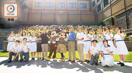 迪士尼樂園最快於七月暑假推出首條「探索綠悠遊」導賞路線。（袁志豪攝）