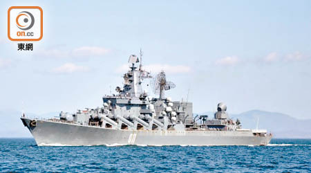 俄羅斯軍艦「瓦良格號」，下周一供公眾參觀。（俄羅斯駐港總領事館提供）