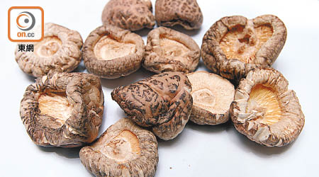 市面上出售的冬菇多出產於內地。