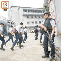 油麻地警署曾進行反恐演習。（資料圖片）