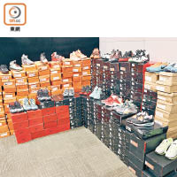 球鞋亦是被侵權售賣的貨品之一。（資料圖片）