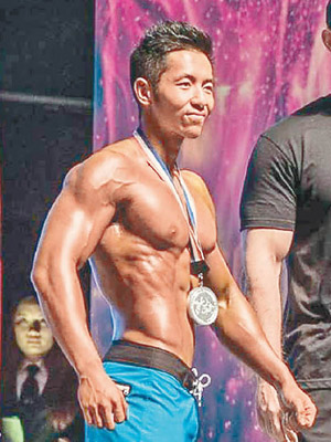 健碩的Will多次在健身大賽獲獎。（互聯網圖片）