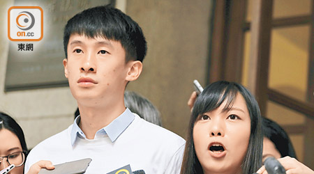 游蕙禎（右）及梁頌恆（左）在限期前仍未向立法會歸還薪津，隨時被申請破產。（資料圖片）