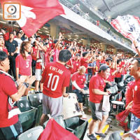 香港足球代表隊於上月十日主場對馬來西亞，賽前再出現球迷噓國歌事件。（資料圖片）