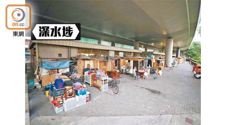 通州街橋底僭建屋林立儼如「南亞村」，治安堪憂。（高嘉業攝）