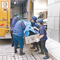 疑病發廚師送院後不治。（陳賜慧攝）