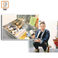 王永棠認為舊物具有價值，故以回收陶瓷像為藍本，繪畫承載民間故事的畫像。