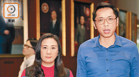 葛珮帆（左）及陸頌雄（右）強烈譴責發放恐嚇信的行為，是赤裸裸挑戰香港法治制度。