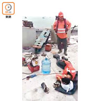 大橋香港接線地盤去年發生工作台墮海意外，導致兩人死亡。