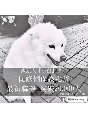 兩萬人聯署要求設動物警察。（互聯網圖片）