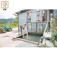 有居民搭建蓄水設備儲水。