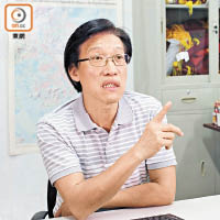 區錦新指，防洪設施對市民來說刻不容緩，促請政府加快興建進度。