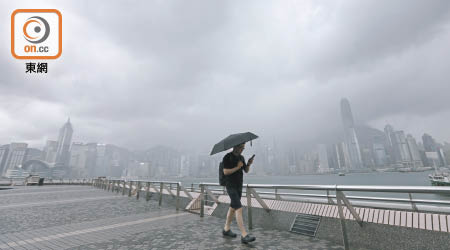 熱帶氣旋逼近，本港天氣將變不穩定。（袁志豪攝）