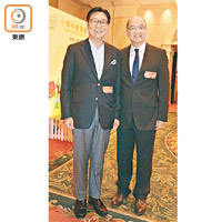港鐵主席馬時亨（左）同政制及內地事務局前局長譚志源（右）都做過高官，特別多共同話題。
