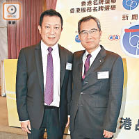 楊華勇（左）同吳清煥（右）都好落力拓展香港品牌。