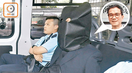 被告黃桂榮（蒙頭）昨由警員押送到庭應訊。